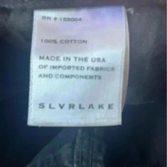 SLVRLAKE Virginia Slim Jeans in Shadow Ridge Deconstructed